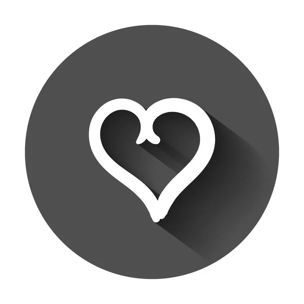 Hand Drawn Hearts Vector Icon Love Sketch Doodle Heart Illustration — Stock Vector