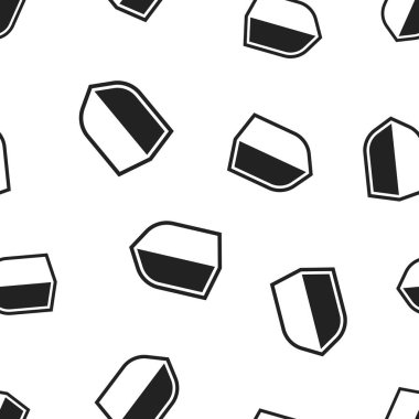 Kalkan simgesi Dikişsiz desen arka plan korumak. İş kavramı vektör çizim. Kalkan savunma sembol desen.