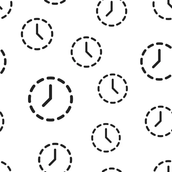 Reloj Icono Tiempo Fondo Patrón Sin Costuras Ilustración Vector Concepto — Vector de stock