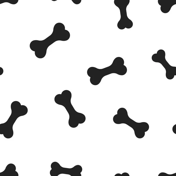 狗骨玩具图标无缝模式背景 业务概念向量说明 动物骨骼符号图案 — 图库矢量图片