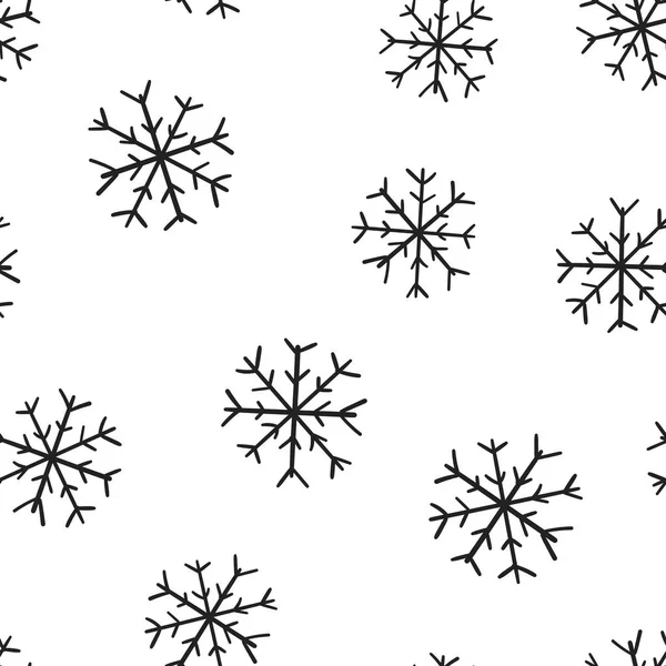 Χέρι Που Νιφάδα Χιονιού Φόντο Χωρίς Ραφή Πρότυπο Εικονίδιο Εικονογράφηση — Διανυσματικό Αρχείο