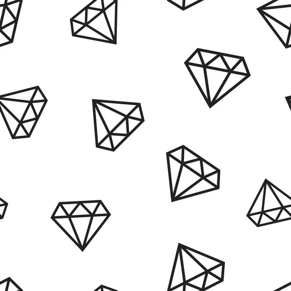 Diamant Joyau Joyau Icône Fond Motif Sans Couture Illustration Vectorielle — Image vectorielle