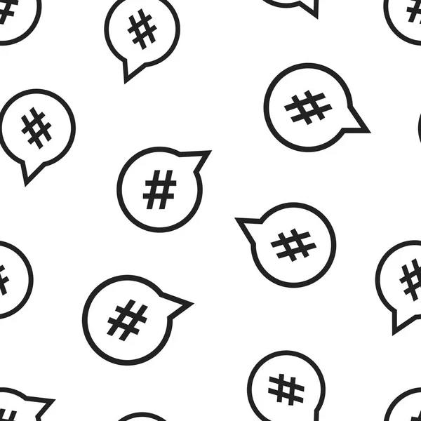 Hashtag Symbol Nahtlose Muster Hintergrund Geschäftskonzept Vektor Illustration Symbolmuster Für — Stockvektor