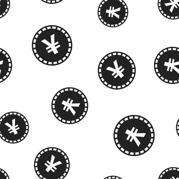 Yen, yuan para para birimi simgesi Dikişsiz desen arka plan. İş kavramı vektör çizim. Asya para para sembol desen.