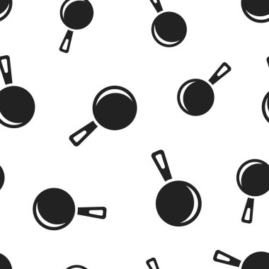 Kızartma tavası simgesi Dikişsiz desen arka plan. İş kavramı vektör çizim. Tavada mutfak sembolü desen.