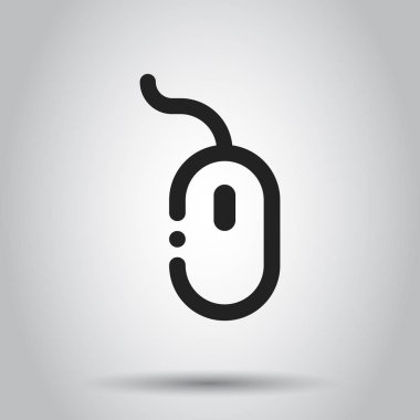 Bilgisayar fare simgesi. Vektör çizim. İş kavramı fare imleç piktogram.