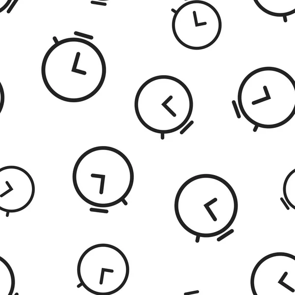 Clock Timer Icon Seamless Pattern Background Business Concept Vector Illustration — Stock Vector