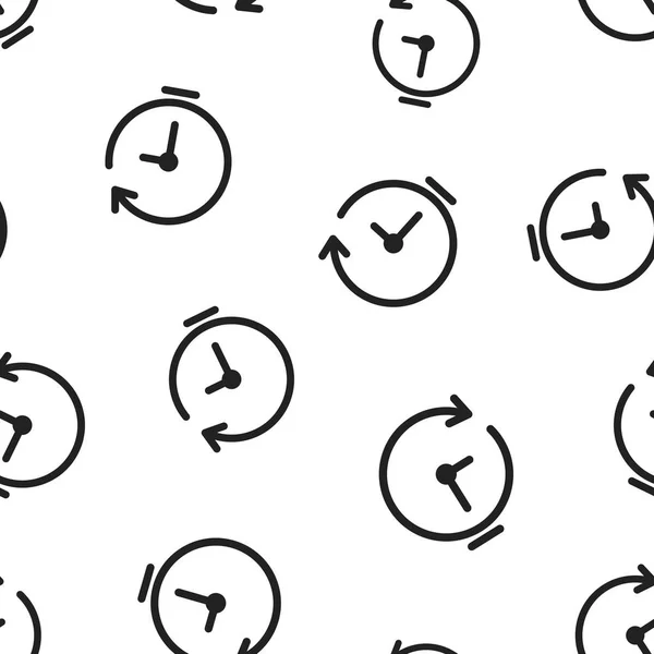 Uhr Timer Symbol Nahtlose Muster Hintergrund Geschäftskonzept Vektor Illustration Uhr — Stockvektor