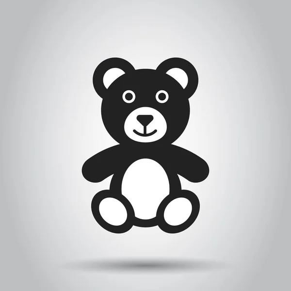 Teddy Urso Ícone Brinquedo Pelúcia Ilustração Vetorial Conceito Negócio Urso —  Vetores de Stock