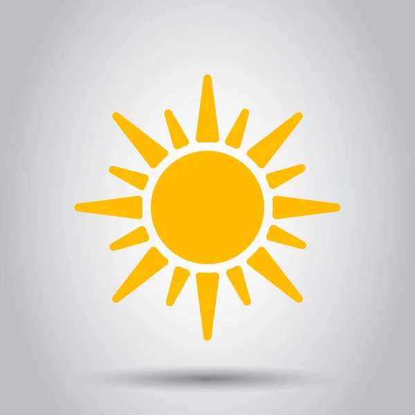 Icône Vectorielle Solaire Pictogramme Illustration Soleil Été Concept Soleil — Image vectorielle