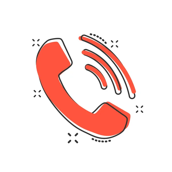 Εικονίδιο Κινητό Τηλέφωνο Διάνυσμα Στυλ Κόμικ Επαφή Υποστήριξη Εικονογράφηση Σύμβολο — Διανυσματικό Αρχείο