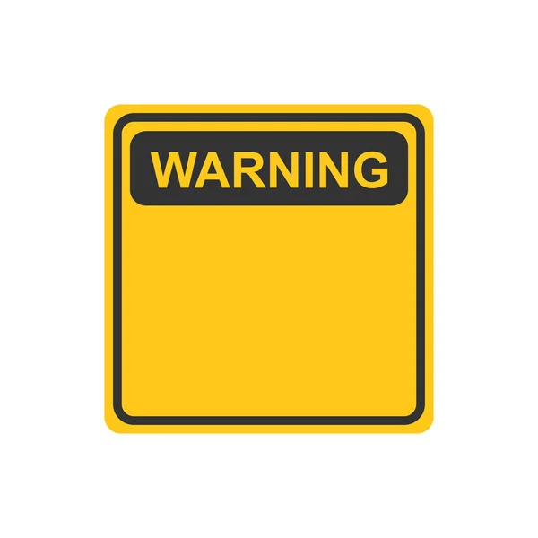 Advertencia Icono Signo Precaución Estilo Plano Peligro Alarma Vector Ilustración — Vector de stock