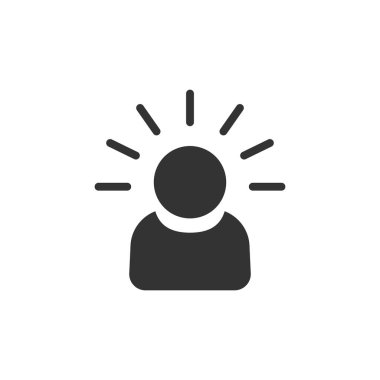 Zihin insanlar düz stil simgesinde. İnsan hayal kırıklığı vektör çizim üzerinde beyaz arka plan izole. Zihin düşünme iş kavramı.