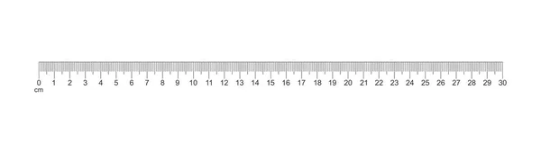 Liniaal Centimeter Pictogram Vlakke Stijl Meter Maatregel Instrument Vectorillustratie Witte — Stockvector