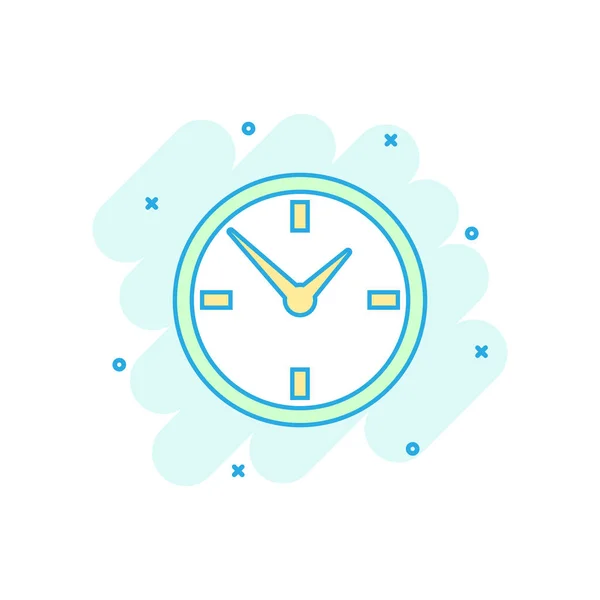 Desenhos Animados Ícone Relógio Alarme Colorido Estilo Cômico Timer Ilustração — Vetor de Stock