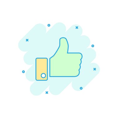 Çizgi romandaki gibi bir vektör karikatürü. Tabela illüstrasyonunu göster. İş sıçrama etkisi konsepti gibi.