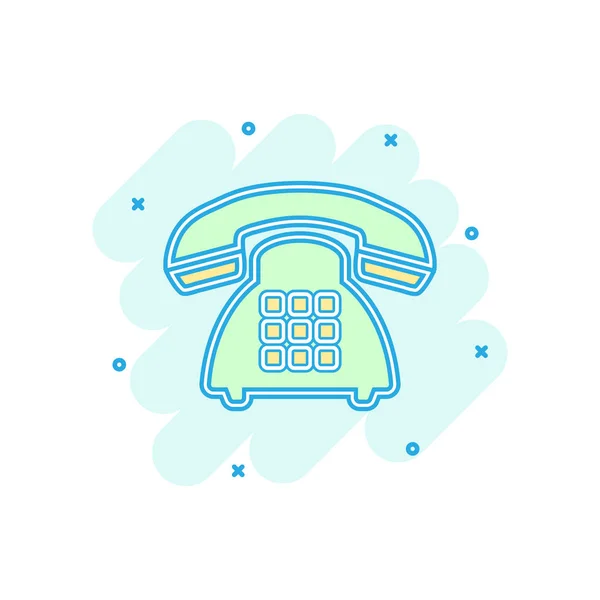 Εικονίδιο Κινητό Τηλέφωνο Διάνυσμα Στυλ Κόμικ Εικονόγραμμα Εικονογράφησης Πινακίδας Τηλεφώνου — Διανυσματικό Αρχείο