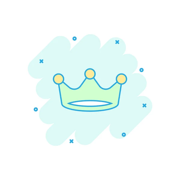 다이아라 Crown Diadem Icon 스타일의 아이콘이다 로열티 비즈니스 스플래시 — 스톡 벡터
