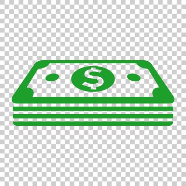 Dolar Döviz Alım banknot simgesini düz stil. Doları nakit vektör illüstrasyon izole arka plan üzerinde. Banknot bill iş kavramı.