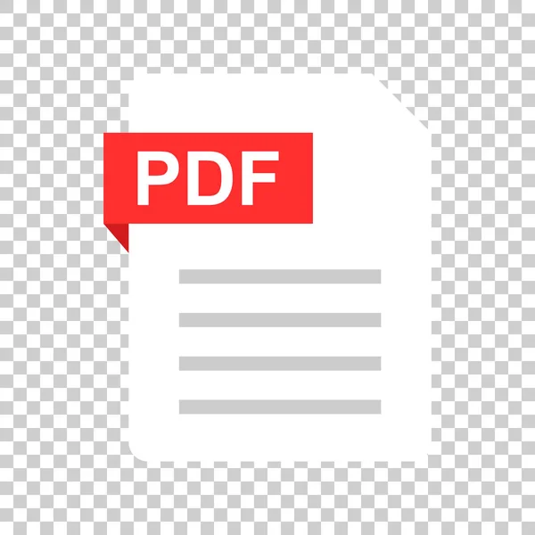 Pdf ドキュメントのメモ アイコン フラット スタイルで 孤立した背景の紙シート ベクトル図 Pdf ファイル メモ帳ドキュメント — ストックベクタ