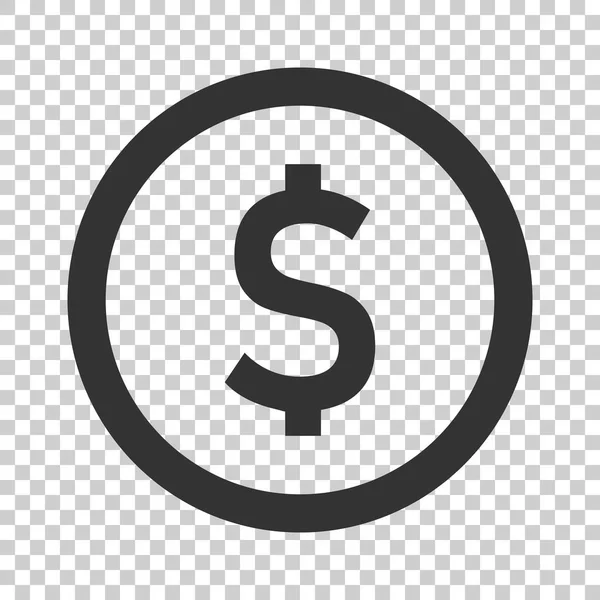 平面样式的硬币堆栈图标 美元硬币向量例证在被隔绝的背景 资金堆积如山的商业理念 — 图库矢量图片