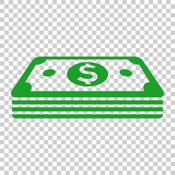 Dollar Banknotensymbol Flachen Stil Dollar Cash Vektor Illustration Auf Isoliertem — Stockvektor