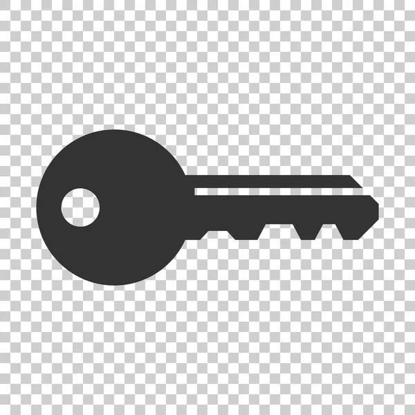 Sleutel Pictogram Vlakke Stijl Toegang Login Vectorillustratie Geïsoleerde Achtergrond Wachtwoord — Stockvector