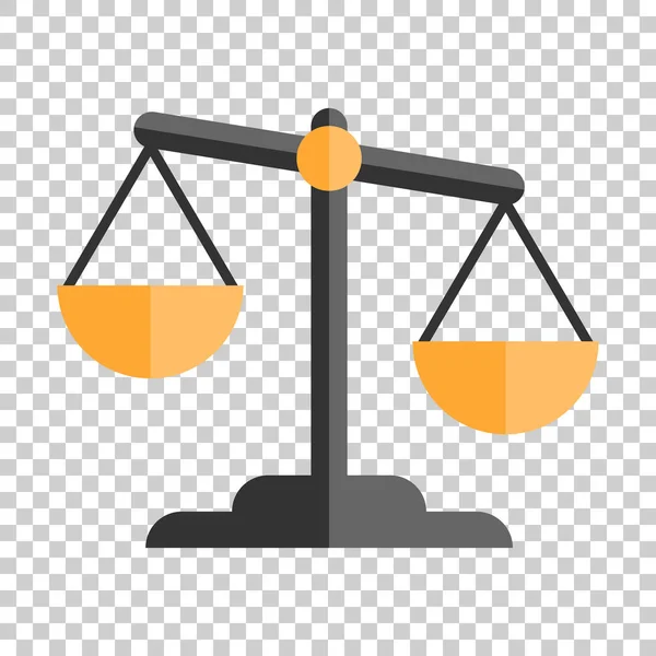 Größenvergleich Symbol Flachen Stil Darstellung Des Gleichgewichtsvektors Auf Isoliertem Hintergrund — Stockvektor