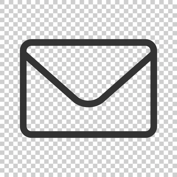 Icono Sobre Correo Estilo Plano Reciba Ilustración Del Vector Spam — Vector de stock