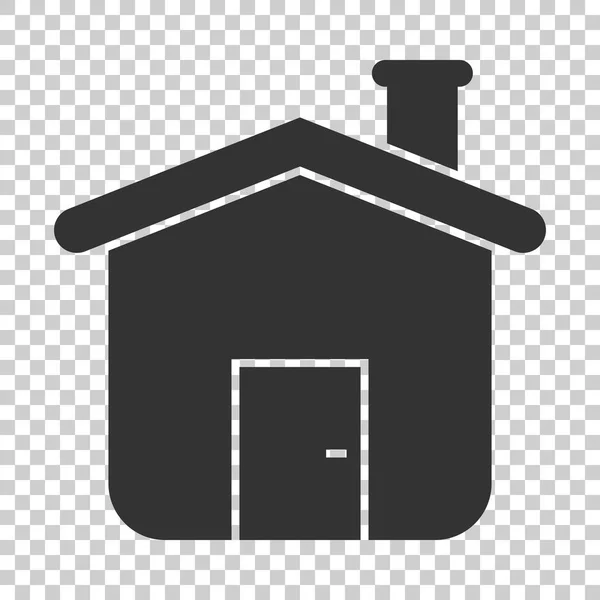 Icono Del Edificio Casa Estilo Plano Inicio Apartamento Vector Ilustración — Vector de stock