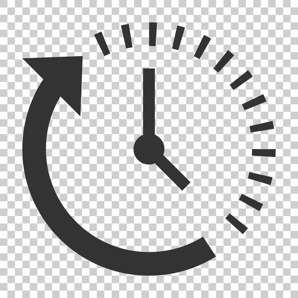 Countdown Klokpictogram Vlakke Stijl Tijd Chronometer Vectorillustratie Geïsoleerde Achtergrond Klok — Stockvector