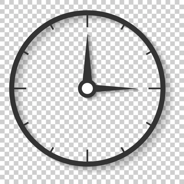 Reloj Icono Cuenta Atrás Estilo Plano Tiempo Ilustración Vectorial Cronómetro — Archivo Imágenes Vectoriales