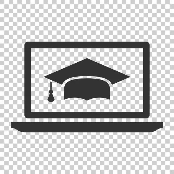 Elearning Education Icon Flat Style Study Vector Illustration Isolated Background — Stock Vector