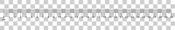 Liniaal Centimeter Pictogram Vlakke Stijl Meter Maatregel Instrument Vectorillustratie Geïsoleerde — Stockvector