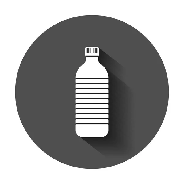 Μπουκάλι Νερό Εικονίδιο Στην Επίπεδη Στυλ Σόδα Πλαστικό Μπουκάλι Εικονογράφηση — Διανυσματικό Αρχείο