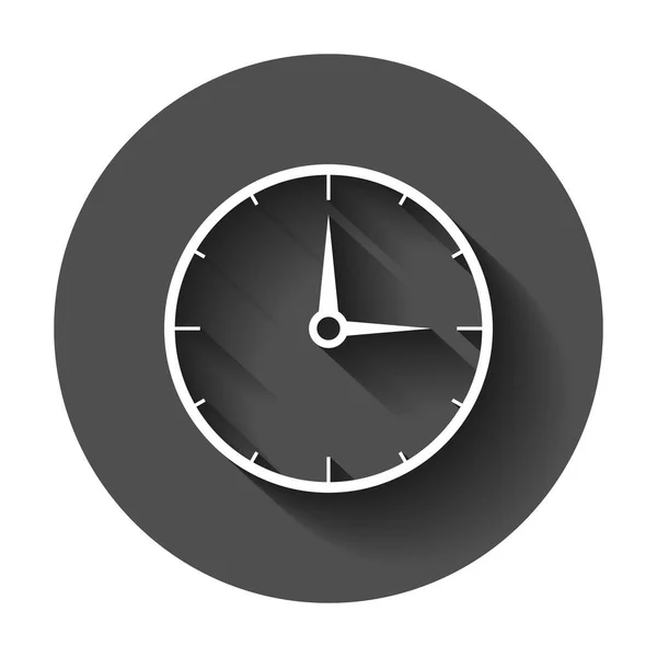 Reloj Icono Cuenta Atrás Estilo Plano Tiempo Ilustración Vectorial Cronómetro — Vector de stock