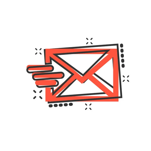 Εικονίδιο Φακέλου Αλληλογραφίας Κωμικό Ύφος Μήνυμα Ηλεκτρονικού Ταχυδρομείου Μήνυμα Διάνυσμα — Διανυσματικό Αρχείο