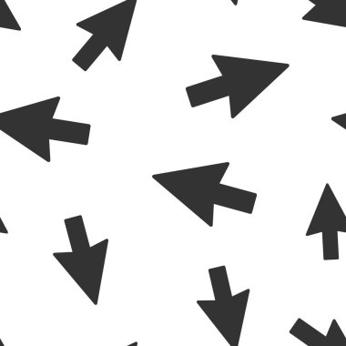 Bilgisayar fare imleç simgesi Dikişsiz desen arka plan. Ok vektör çizim. Fare amaç simge desen.