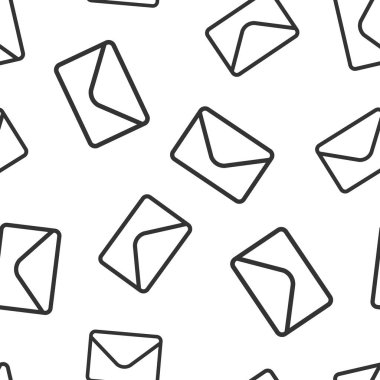 Posta zarf simgesi Dikişsiz desen arka plan. E-posta mektup spam vektör çizim alırsınız. Posta iletişim sembolü desen.
