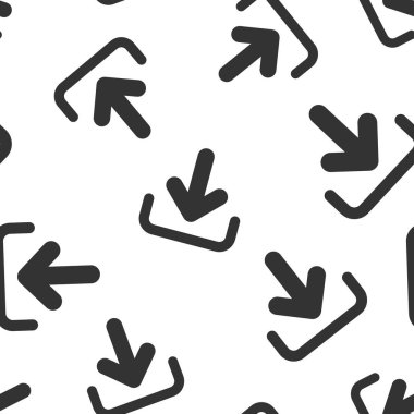 Dosya simgesi Dikişsiz desen arka plan indir. Vektör çizim İndiriyor aşağı ok. Download simge desen.