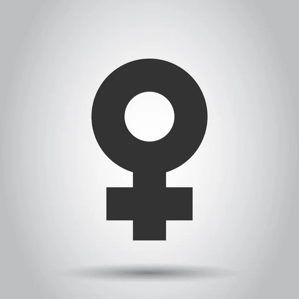 Weibliches Sexsymbol Vektor Symbol Flachem Stil Frauen Gender Illustration Auf — Stockvektor