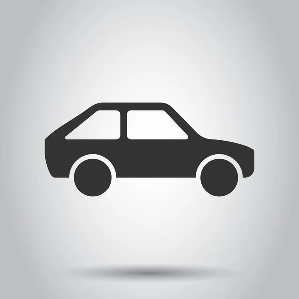 Icono Coche Estilo Plano Ilustración Vectores Automóviles Sobre Fondo Blanco — Vector de stock