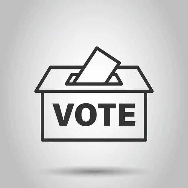 Ícone Caixa Eleitor Eleição Estilo Liso Sugestão Votação Ilustração Vetorial — Vetor de Stock