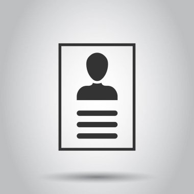 Düz stil Sürdür simge. Sözleşme belge vektör çizim