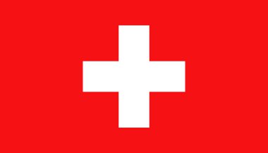 Switzerland flag icon in flat style. National sign vector illust clipart
