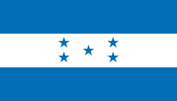Honduras flag icon in flat style. National sign vector illustrat — Stock Vector