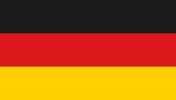 Deutschland-Flagge im flachen Stil. nationale Zeichenvektorillustrationen — Stockvektor