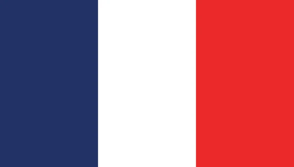 Frankreich Flagge Ikone im flachen Stil. Nationale Zeichenvektorillustratio — Stockvektor