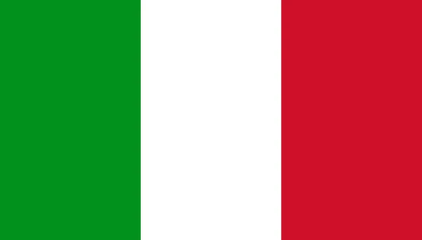 Значок флага Италии в плоском стиле. Национальная знаковая векторная иллюстрация — стоковый вектор