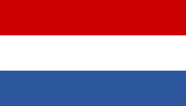 Nederlandse vlag icoon in platte stijl. Nationaal teken vector illust — Stockvector